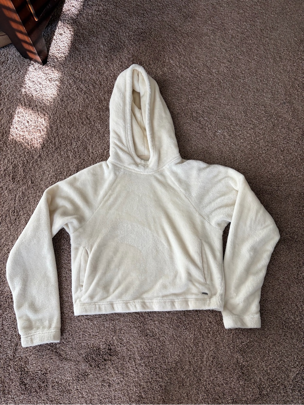 Hollister Cozy Cream Hooded Pullover - Women XS